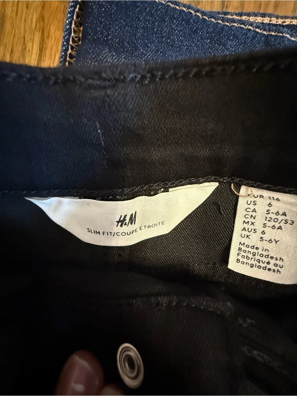 H&M Black & Dark Blue Kids Jeans Duo